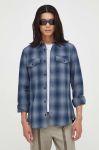 Бавовняна сорочка G-Star Raw чоловіча колір синій slim класичний комір (3577573) Бавовняна сорочка G-Star Raw чоловіча колір синій slim класичний комір (3577573)