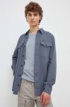 Бавовняна сорочка G-Star Raw чоловіча slim класичний комір колір блакитний (3481391) Бавовняна сорочка G-Star Raw чоловіча slim класичний комір колір блакитний (3481391)