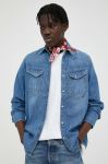 Джинсова сорочка G-Star Raw чоловіча slim класичний комір колір блакитний Джинсова сорочка G-Star Raw чоловіча slim класичний комір колір блакитний