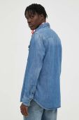 Джинсова сорочка G-Star Raw чоловіча slim класичний комір колір блакитний