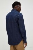 Джинсова сорочка G-Star Raw чоловіча колір синій slim класичний комір