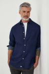 Бавовняна сорочка Pepe Jeans чоловіча колір синій regular класичний комір Бавовняна сорочка Pepe Jeans чоловіча колір синій regular класичний комір