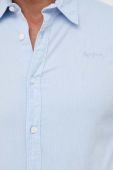 Сорочка Pepe Jeans Coventry чоловіча slim класичний комір колір блакитний