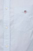 Бавовняна сорочка Gant чоловіча regular комір button-down колір блакитний (3341994)