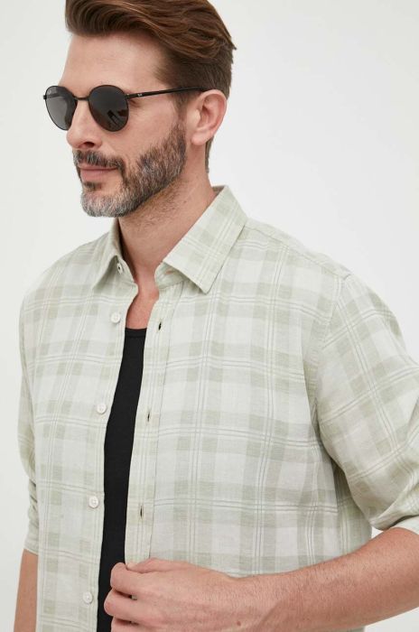 Сорочка Joop! чоловіча колір зелений regular класичний комір
