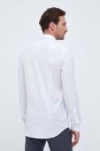 Сорочка United Colors of Benetton чоловіча колір білий slim класичний комір (3533165)