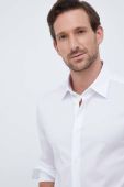 Сорочка United Colors of Benetton чоловіча колір білий slim класичний комір (3533165)