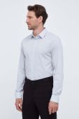 Сорочка United Colors of Benetton чоловіча колір сірий regular класичний комір (3533176)