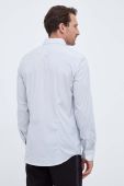 Сорочка United Colors of Benetton чоловіча колір сірий regular класичний комір (3533176)