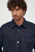 Джинсова сорочка United Colors of Benetton чоловіча колір синій relaxed класичний комір