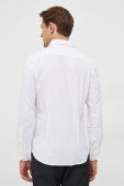 Бавовняна сорочка United Colors of Benetton чоловіча колір білий regular класичний комір (3656777)