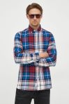 Бавовняна сорочка Tommy Hilfiger чоловіча slim комір button-down колір блакитний (3553879) Бавовняна сорочка Tommy Hilfiger чоловіча slim комір button-down колір блакитний (3553879)