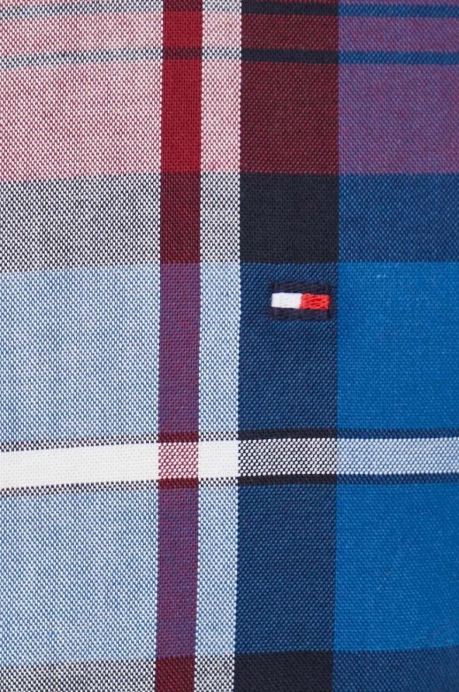 Бавовняна сорочка Tommy Hilfiger чоловіча slim комір button-down колір блакитний (3553879) фото 4