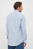 Бавовняна сорочка Tommy Hilfiger чоловіча slim класичний комір колір блакитний (3564076)