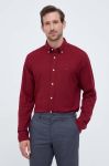 Бавовняна сорочка Tommy Hilfiger чоловіча колір бордовий regular комір button-down (3533278) Бавовняна сорочка Tommy Hilfiger чоловіча колір бордовий regular комір button-down (3533278)