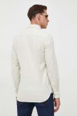 Сорочка Tommy Hilfiger чоловіча колір бежевий slim комір button-down
