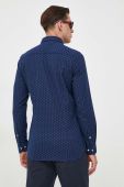 Сорочка Tommy Hilfiger чоловіча колір синій slim комір button-down (3434097)