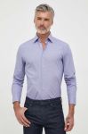 Сорочка BOSS чоловіча колір фіолетовий slim класичний комір (3485730) Сорочка BOSS чоловіча колір фіолетовий slim класичний комір (3485730)