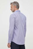 Сорочка BOSS чоловіча колір фіолетовий slim класичний комір (3485730)