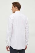 Сорочка BOSS чоловіча колір білий slim з італійським коміром (3654996)