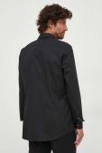 Сорочка BOSS чоловіча колір чорний slim класичний комір (3632838)