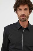 Сорочка BOSS чоловіча колір чорний slim класичний комір (3632838)