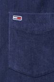 Вельветова сорочка Tommy Jeans колір синій regular класичний комір