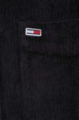 Вельветова сорочка Tommy Jeans колір чорний regular класичний комір