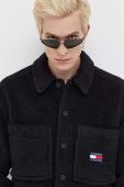 Сорочка Tommy Jeans чоловіча колір чорний regular класичний комір