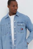 Джинсова сорочка Tommy Jeans чоловіча relaxed класичний комір колір блакитний (3420090)