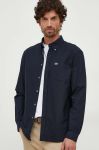 Бавовняна сорочка Lacoste чоловіча regular комір button-down колір темно-синій (3537764) Бавовняна сорочка Lacoste чоловіча regular комір button-down колір темно-синій (3537764)