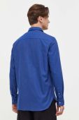 Бавовняна сорочка Tiger Of Sweden чоловіча regular класичний комір колір блакитний (3625259)