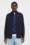 Вельветова сорочка Superdry колір чорний regular класичний комір Вельветова сорочка Superdry колір чорний regular класичний комір