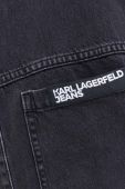 Джинсова сорочка Karl Lagerfeld Jeans чоловіча колір чорний relaxed класичний комір