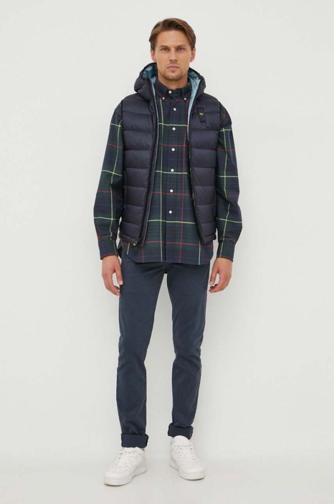 Бавовняна сорочка Polo Ralph Lauren чоловіча колір зелений relaxed комір button-down фото 3