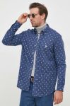 Бавовняна сорочка Polo Ralph Lauren чоловіча колір синій regular комір button-down (3590981) Бавовняна сорочка Polo Ralph Lauren чоловіча колір синій regular комір button-down (3590981)