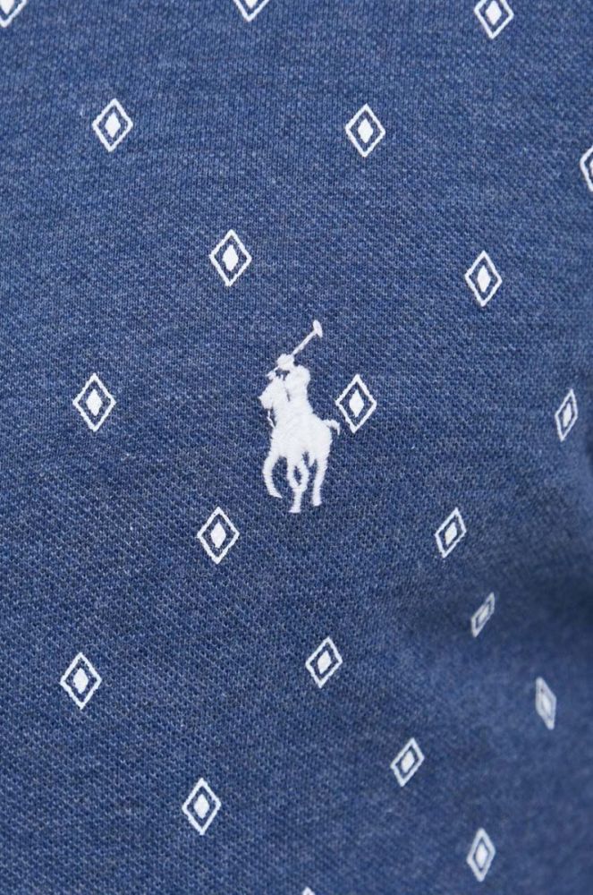 Бавовняна сорочка Polo Ralph Lauren чоловіча колір синій regular комір button-down (3590981) фото 2