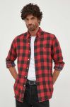Бавовняна сорочка Polo Ralph Lauren чоловіча колір червоний regular комір button-down (3523510)