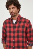 Бавовняна сорочка Polo Ralph Lauren чоловіча колір червоний regular комір button-down (3523510)