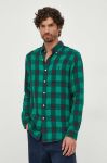 Бавовняна сорочка Polo Ralph Lauren чоловіча колір зелений regular комір button-down (3523514) Бавовняна сорочка Polo Ralph Lauren чоловіча колір зелений regular комір button-down (3523514)