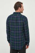 Бавовняна сорочка Polo Ralph Lauren чоловіча regular комір button-down колір барвистий (3523504)