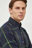Бавовняна сорочка Polo Ralph Lauren чоловіча regular комір button-down колір зелений (3429288)