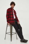Сорочка Polo Ralph Lauren чоловіча колір червоний relaxed класичний комір Сорочка Polo Ralph Lauren чоловіча колір червоний relaxed класичний комір