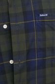 Бавовняна сорочка Barbour чоловіча колір зелений slim комір button-down (3496684)