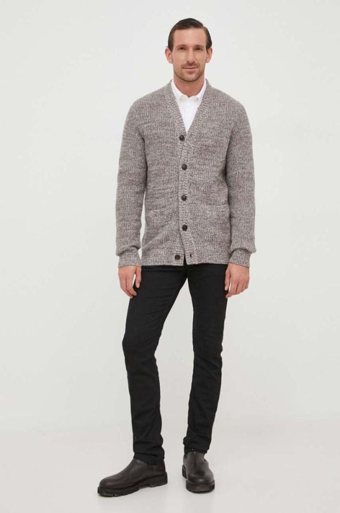 Бавовняна сорочка Barbour Oxtown чоловіча колір білий slim комір button-down фото 3