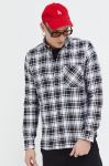 Бавовняна сорочка HUGO чоловіча колір чорний regular комір button-down Бавовняна сорочка HUGO чоловіча колір чорний regular комір button-down