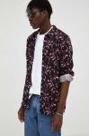 Сорочка The Kooples чоловіча колір чорний regular класичний комір (3528038) Сорочка The Kooples чоловіча колір чорний regular класичний комір (3528038)