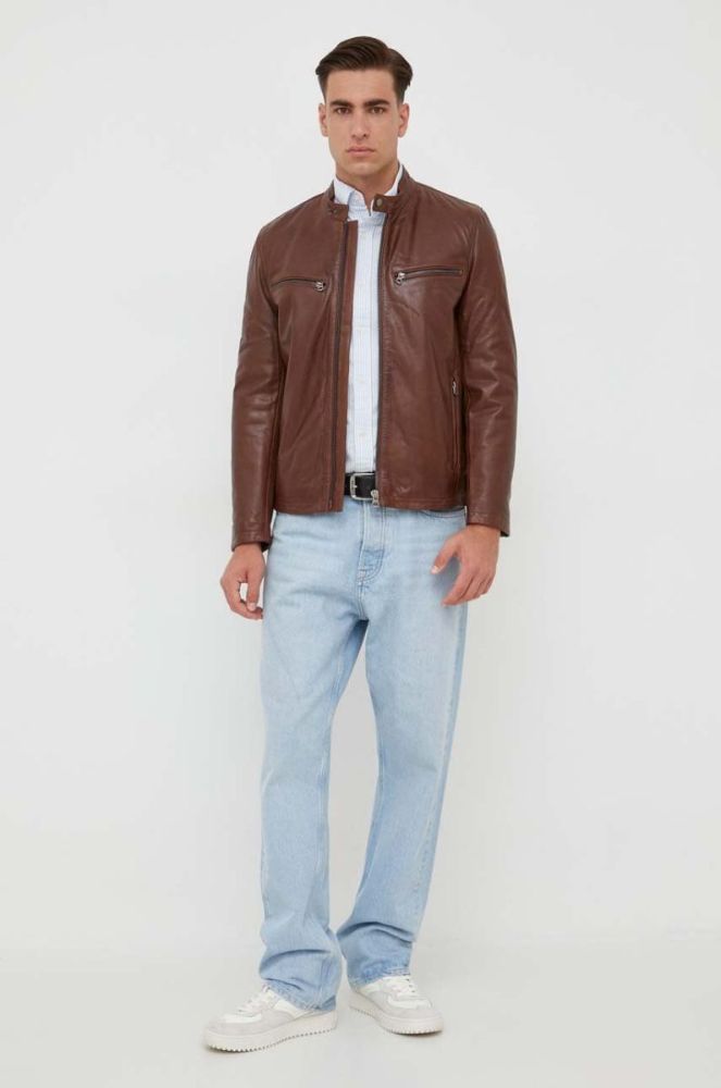 Бавовняна сорочка Gant чоловіча regular комір button-down колір блакитний (3609573) фото 3