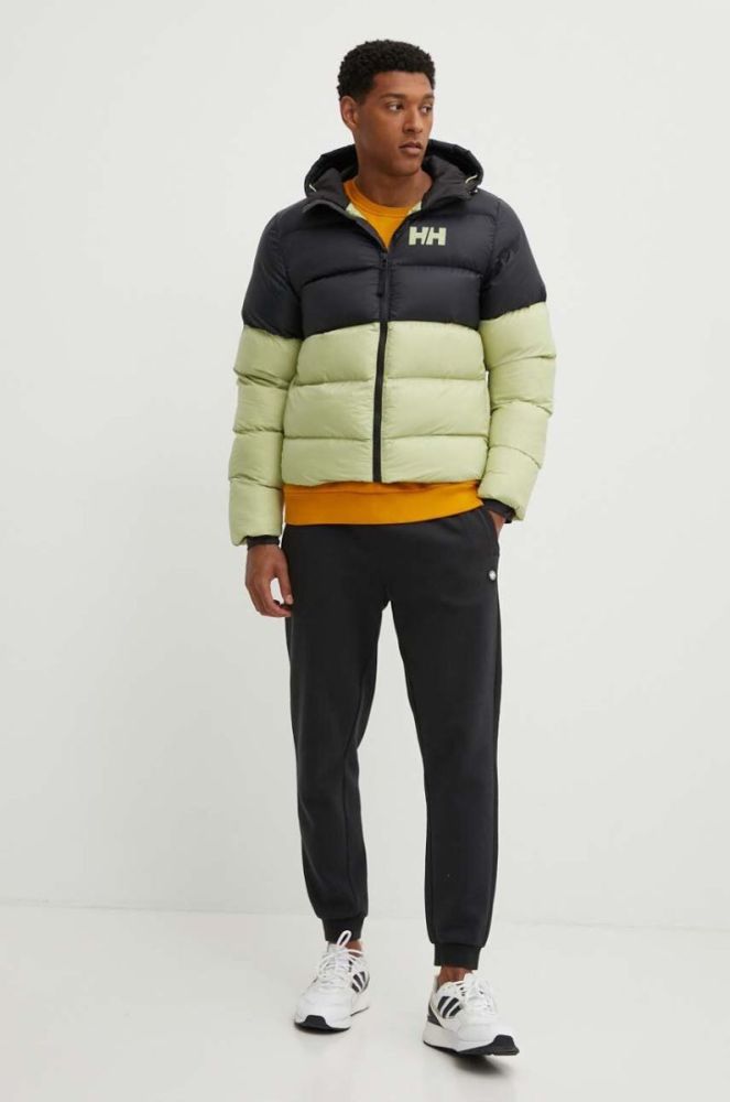 Бавовняна кофта Fjallraven чоловіча колір жовтий з принтом фото 2