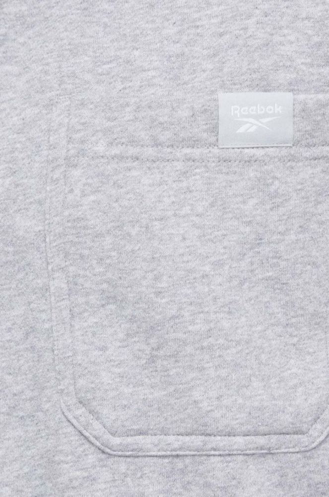 Сорочка Reebok Classic чоловіча колір сірий regular класичний комір фото 2